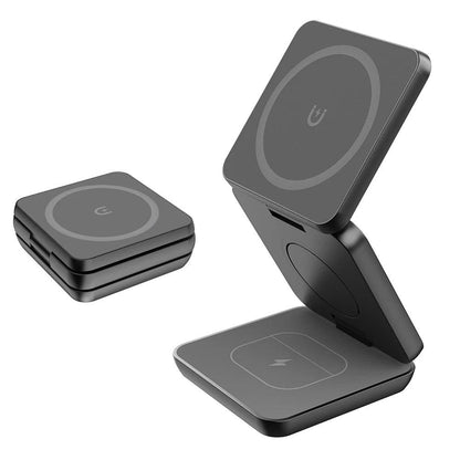 Alepeak 3-in-1 Foldable Magnetic Wireless Charging Stand