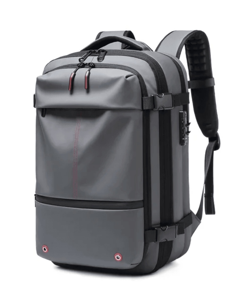 AirVac Backpack – Compact Vacuum-Sealed Travel Solution.